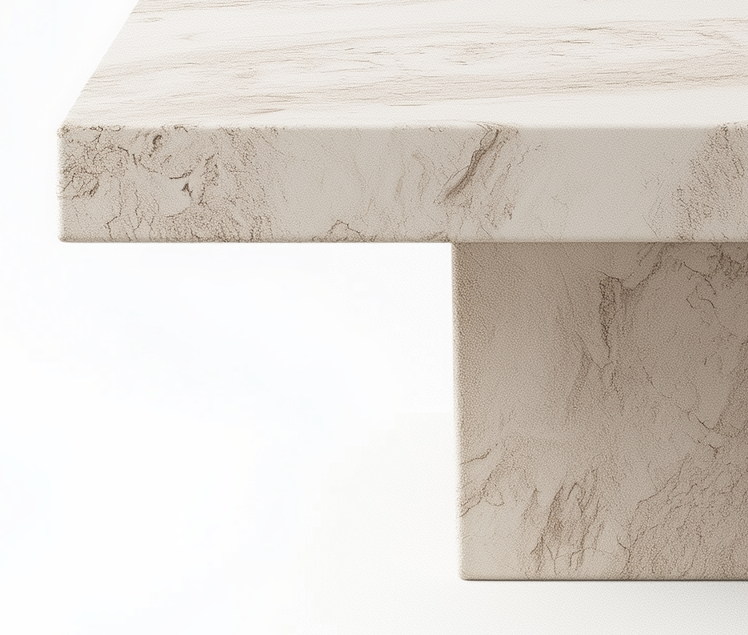 The Monolith Travertine Coffee Table