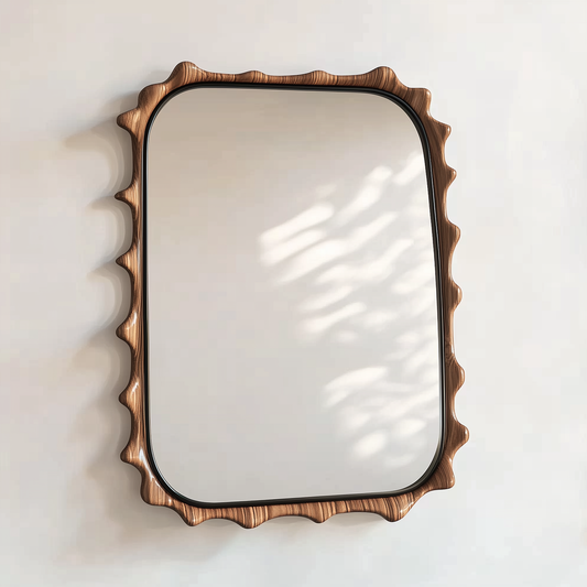 Ripple Edge Mirror – A Statement of Fluid Elegance