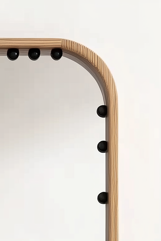The Modern Beaded Frame Mirror