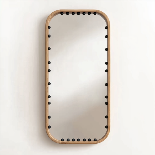 The Modern Beaded Frame Mirror