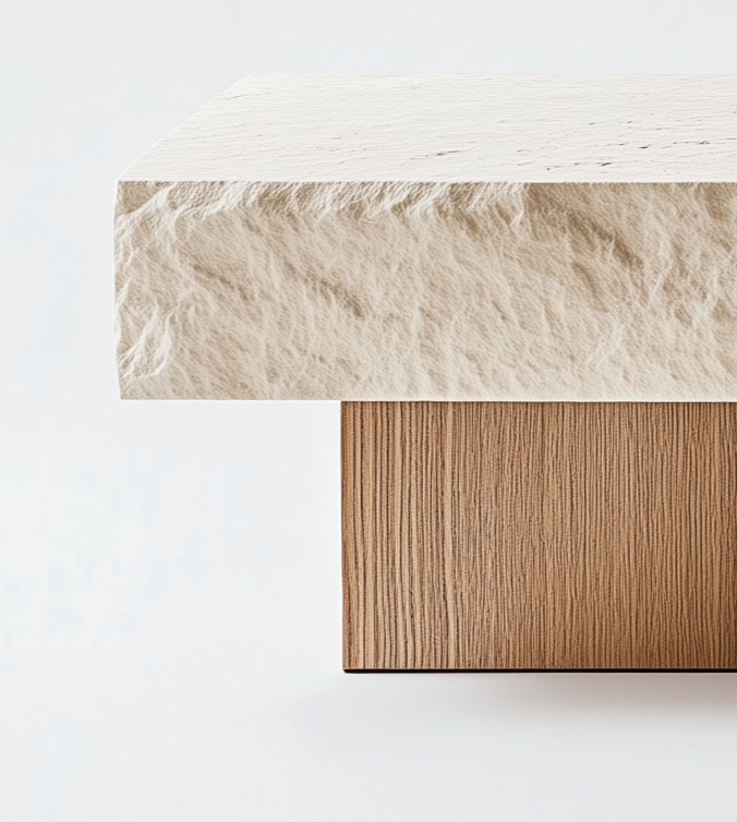 The Elemental Balance Coffee Table – A Fusion of Raw and Refined