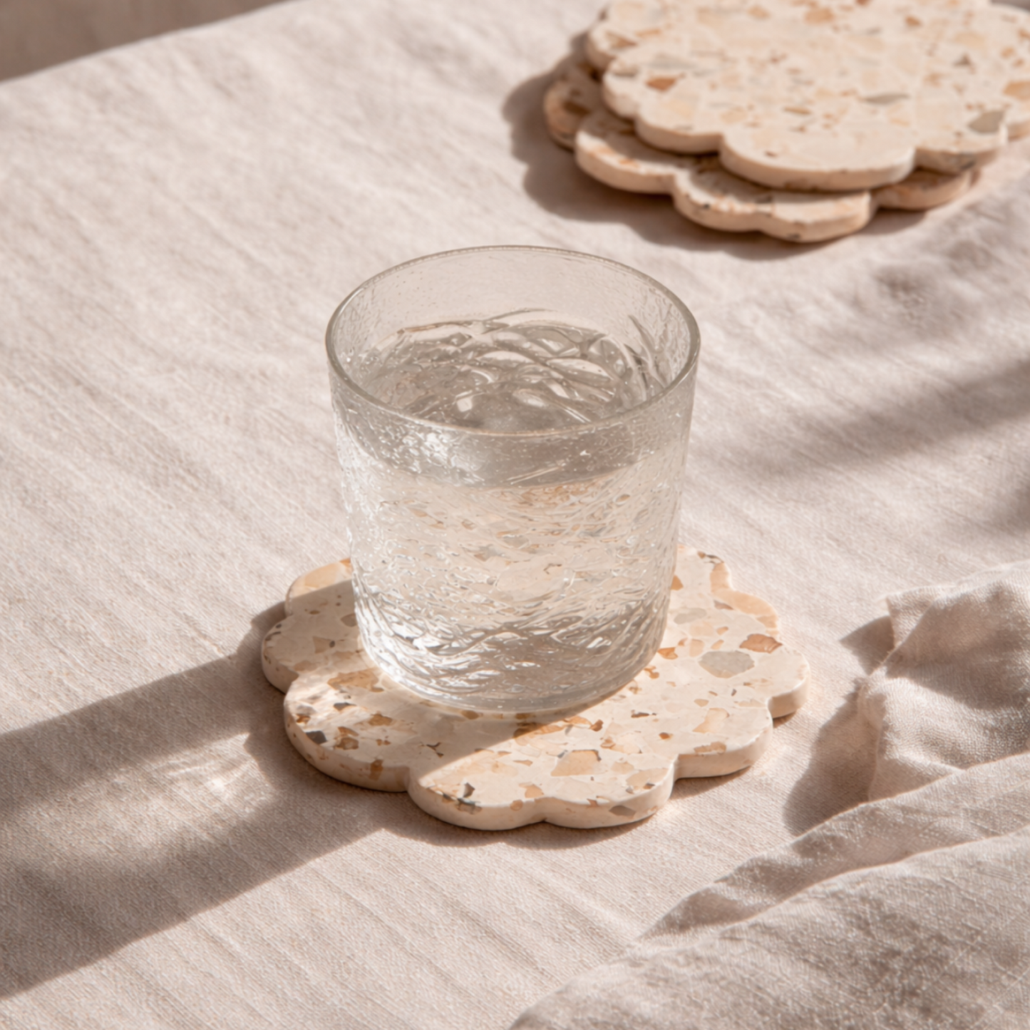 Blossom Terrazzo Stone Coaster