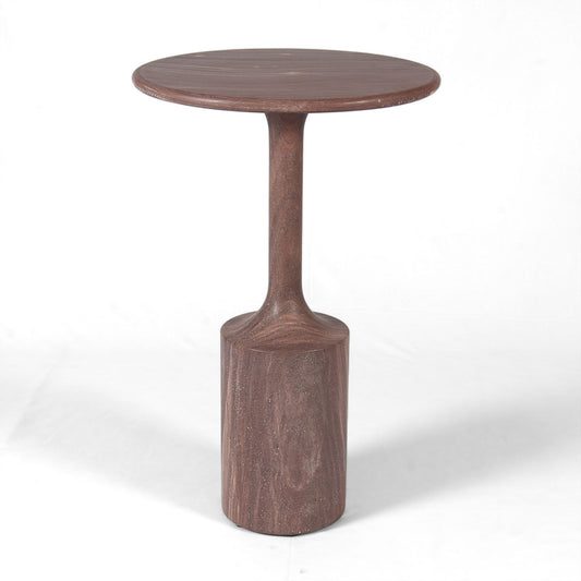 Monarch Side Table – Sculpted Simplicity in Stone