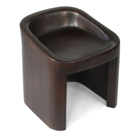 Orion Sculpted Wooden Stool – A Fusion of Elegance & Functionality