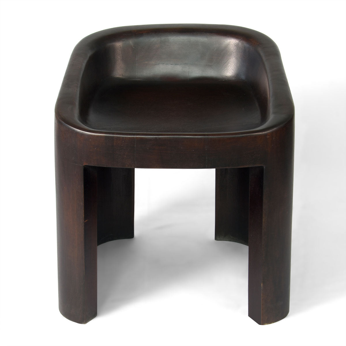 Orion Sculpted Wooden Stool – A Fusion of Elegance & Functionality