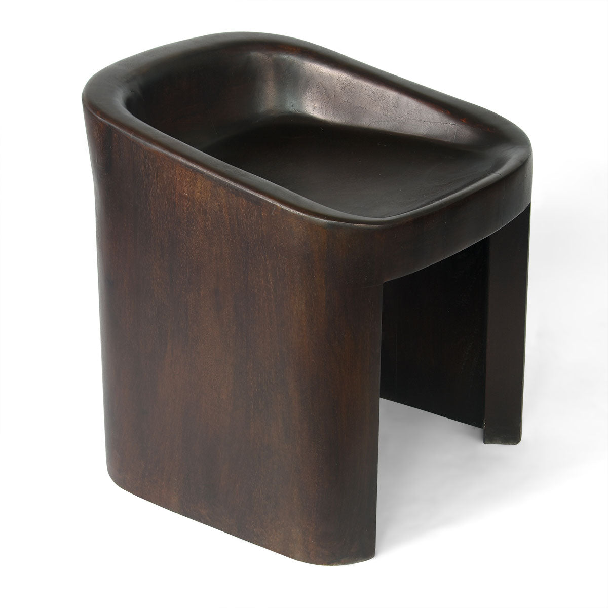 Orion Sculpted Wooden Stool – A Fusion of Elegance & Functionality