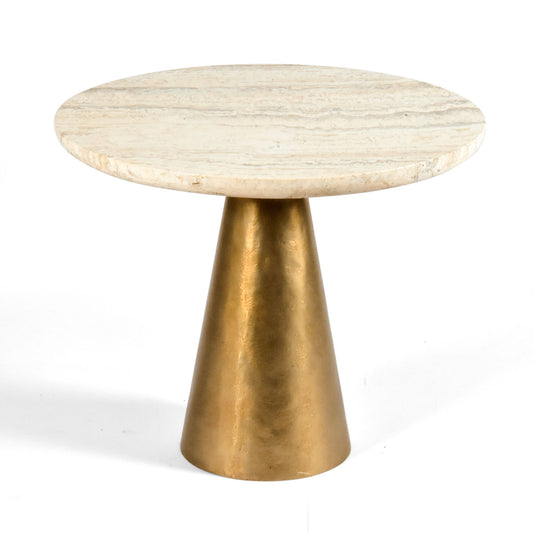 Luna Side Table – A Fusion of Luxury & Organic Beauty