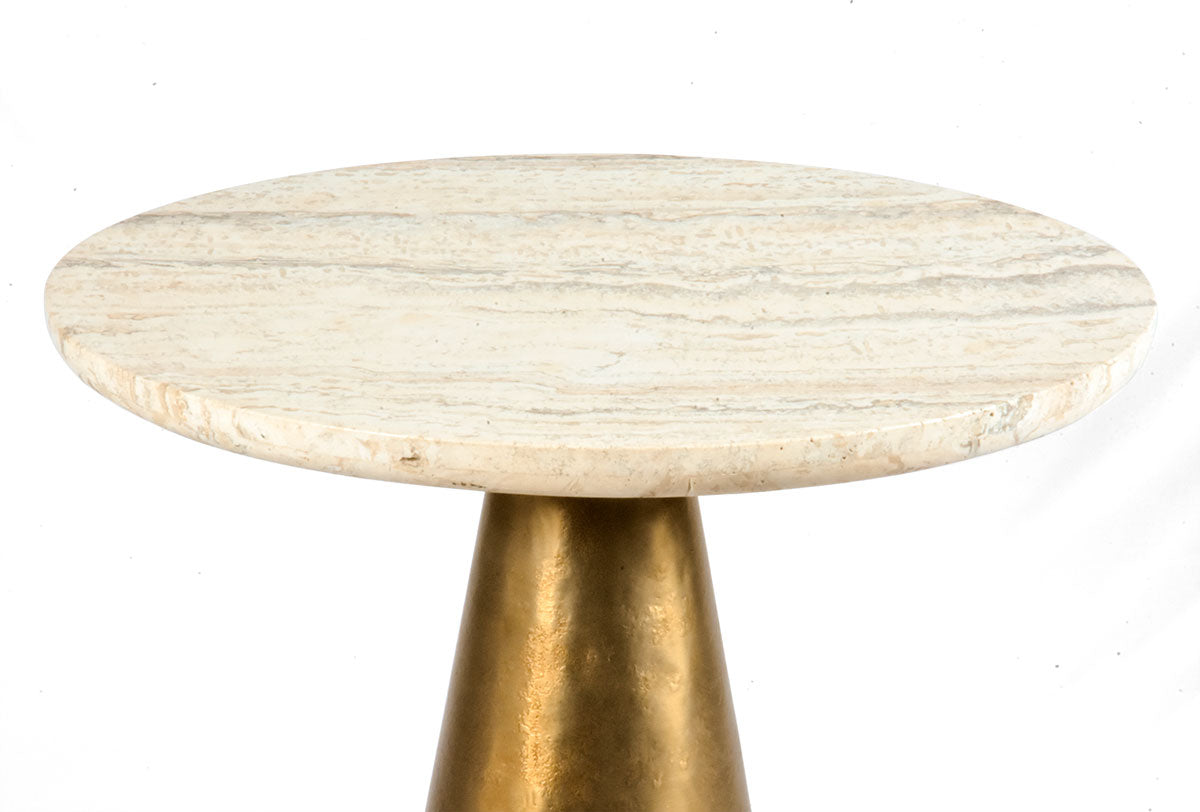 Luna Side Table – A Fusion of Luxury & Organic Beauty
