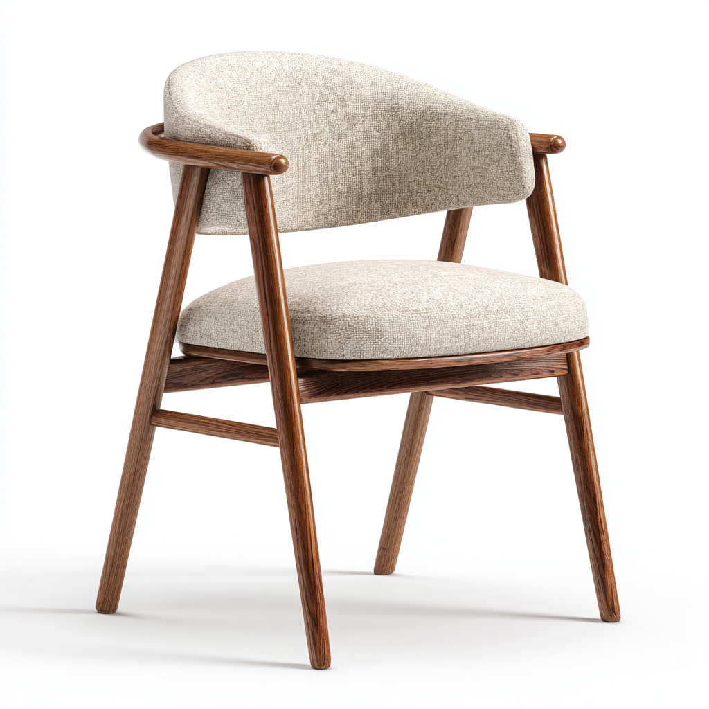 modern wooden accent chair