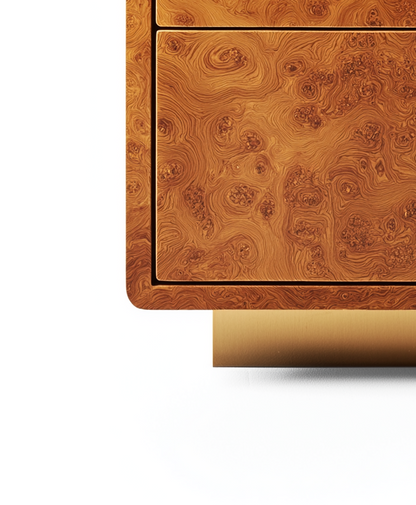 Opulent Burl Nightstand