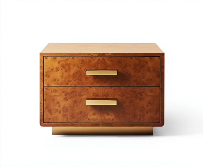 Opulent Burl Nightstand