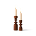 Arlo Wooden Candle Holders (Set of 2)