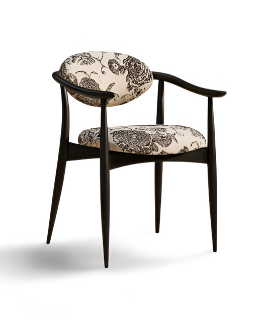 Noir Bloom Dining Chair