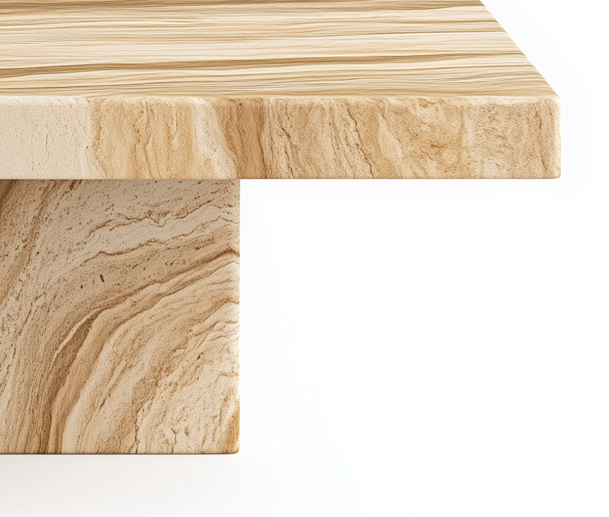 The Sandstone Serenity Coffee Table