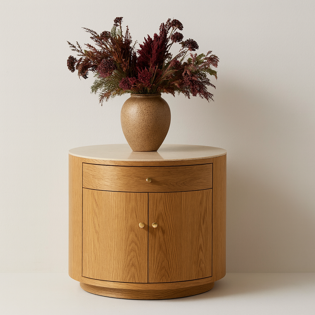 Avena Round Nightstand