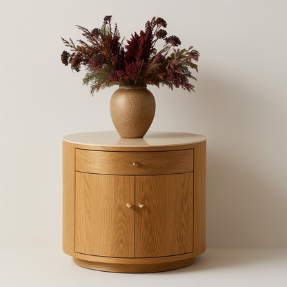 Avena Round Nightstand