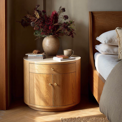 Avena Round Nightstand