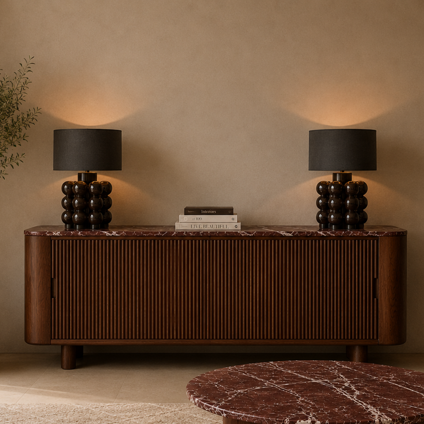 Crimson Sideboard