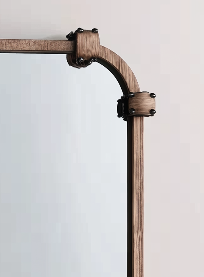 Industrial Heritage Mirror – A Fusion of Strength & Style