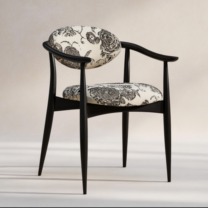 Noir Bloom Dining Chair