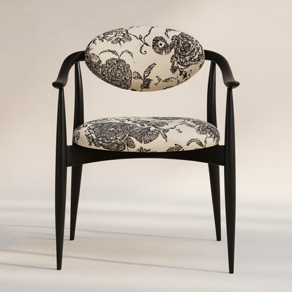 Noir Bloom Dining Chair