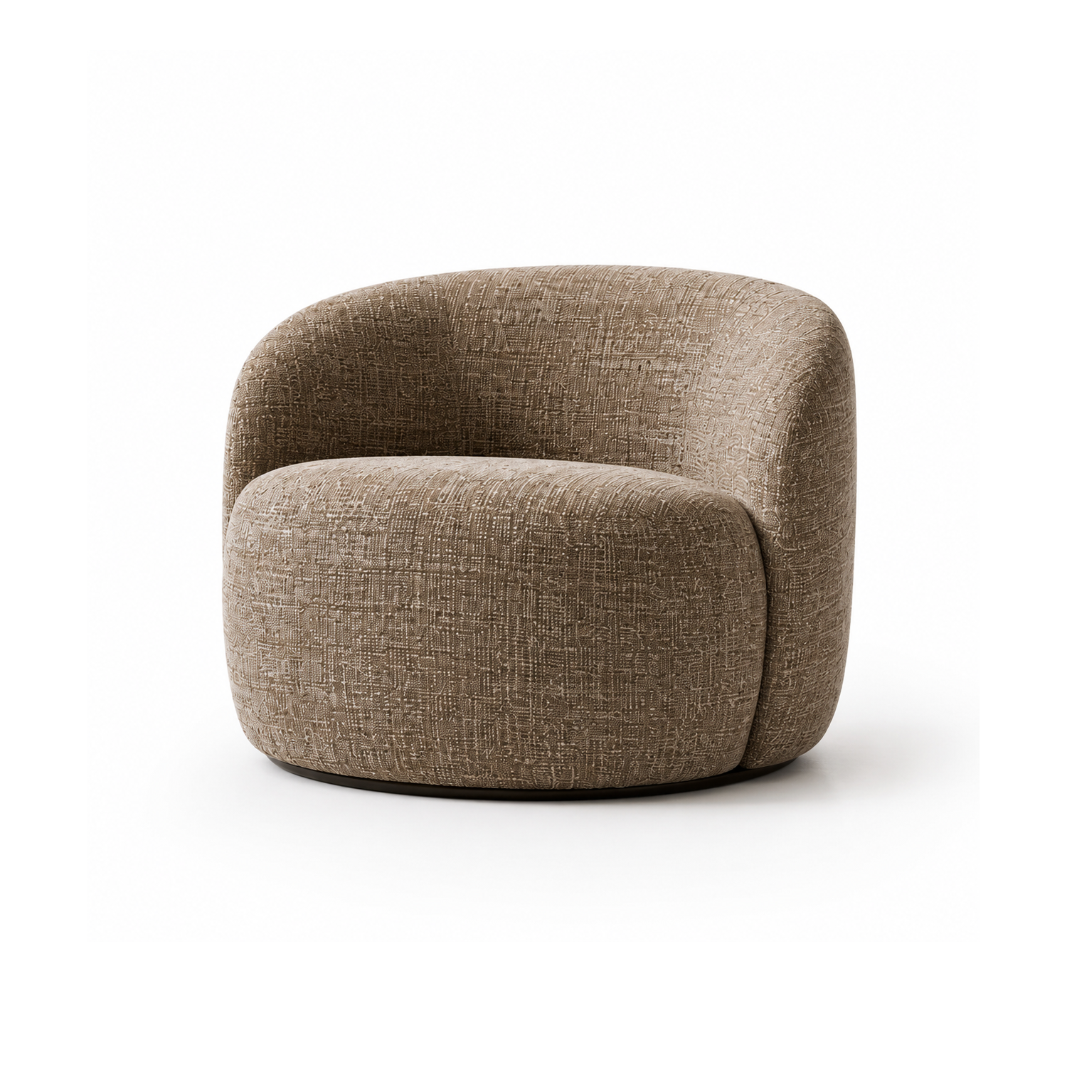 Mirea Lounge Chair featuring a curved upholstered design by Dezaro